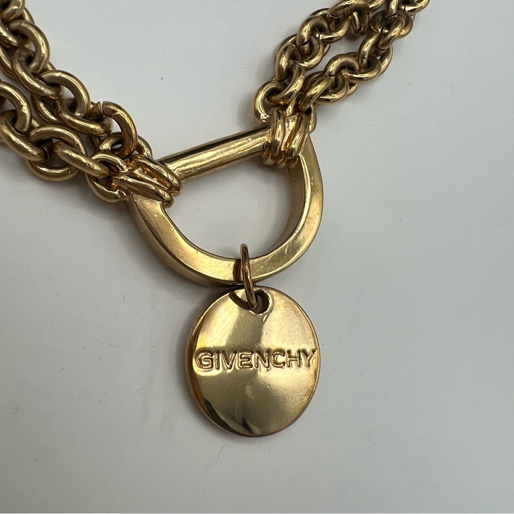 Givenchy Gold Chain Necklace and Earring Set - Picture 3 of 12